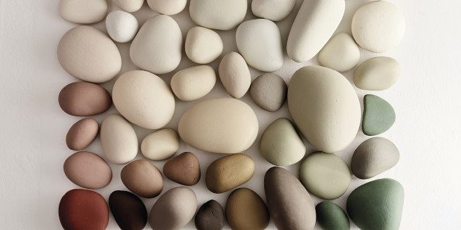 Stone press visual Peintures Little Greene à Nîmes : la nouvelle collection de neutres chauds.