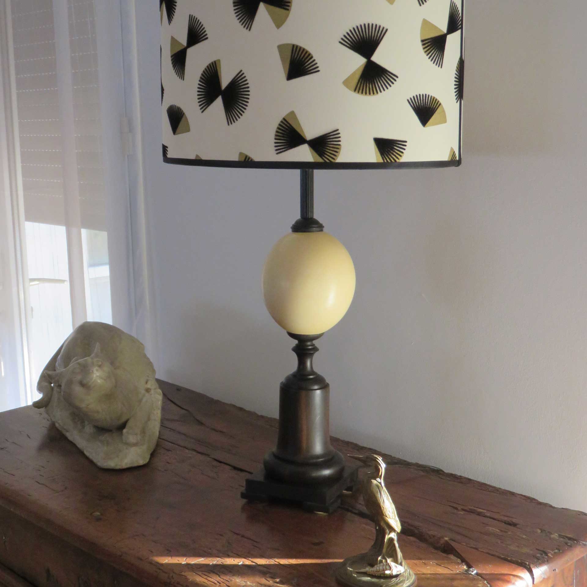 Abat-jour créé par - L' Atelier du Galopin- Tissu Lelièvre.