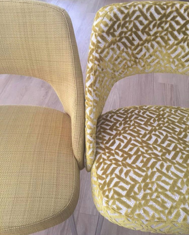 Velours - Dufrêne de Designers Guild -pour cette chaise 60 '.